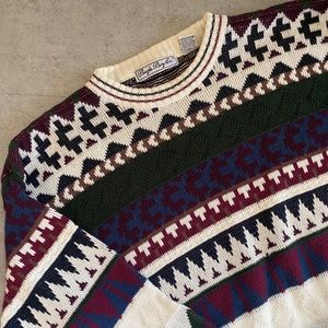 Bugle Boy vintage crew neck sweater 90s 1990s XL